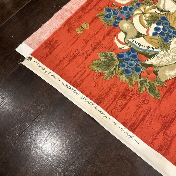 Vintage Henry Ford Museum By Greeff  Fruit Bowl Finishing School 3 Yards 2” - Picture 2 of 12